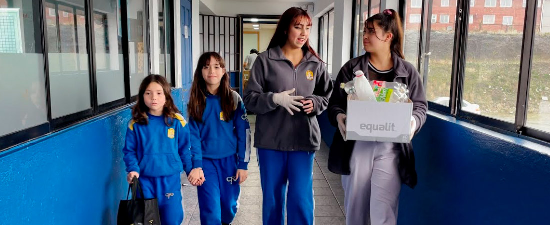 reciclaje colegio federico ozanam puerto montt fundación san vicente de paul chile